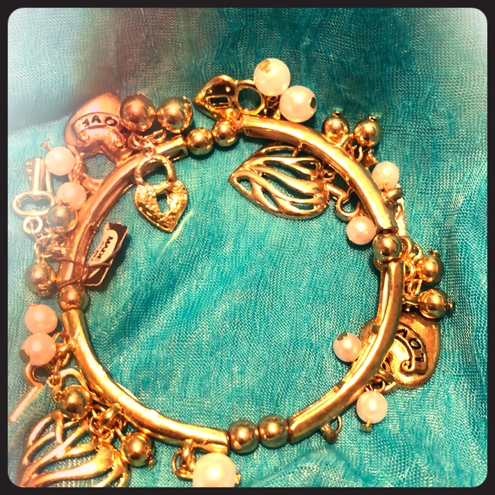 Gold Charm Bracelet